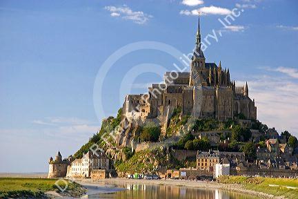 Le Mont Saint Michel in the region of Basse-Normandie, France.