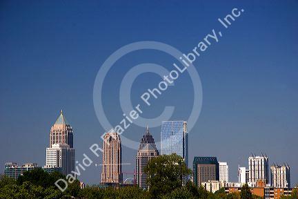 A view of the skyline in Atlanta, Georgia.