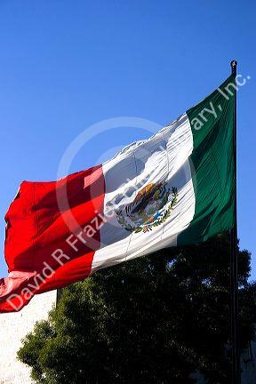The National Flag of Mexico in Mexico City, Mexico.