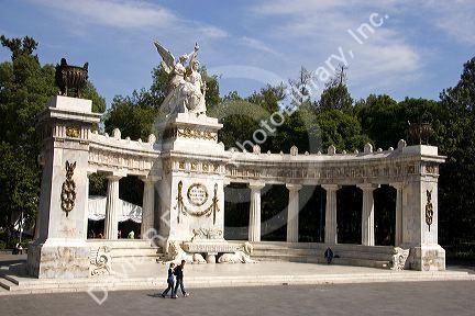 A monument to Benito Pablo Juarez Garcia, former President of Mexico in Mexico City, Mexico.