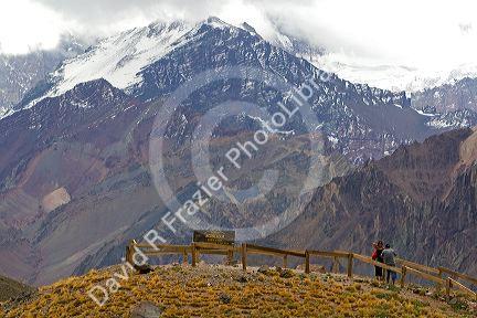 Mount Aconcagua in the Andes Mountain Range, Argentina.