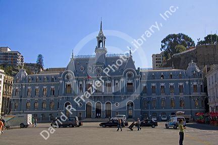 Armada de Chile building in Valparaiso, Chile.