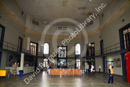 Interior of the Prison Museum at Ushuaia, Argentina.