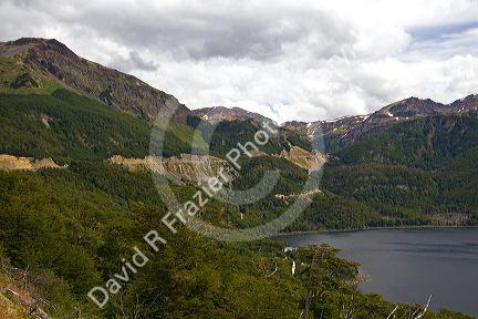 Lake Fagnano near Tolhuin, Tierra del Fuego, Argentina.