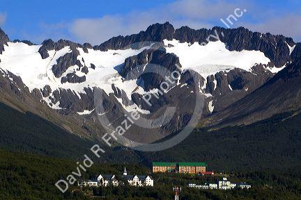 Martial mountain range at Ushuaia, Tierra del Fuego, Argentina.