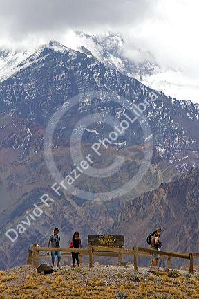 Mount Aconcagua in the Andes Mountians Range, Argentina.