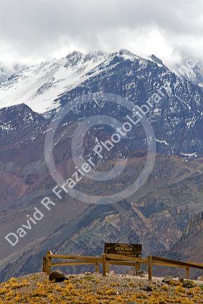 Mount Aconcagua in the Andes Mountain Range, Argentina.