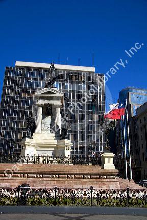Monument to Naval Heroes of Iquique in Valparaiso, Chile.