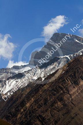 Mount Aconcagua in the Andes Mountain Range, Argentina.