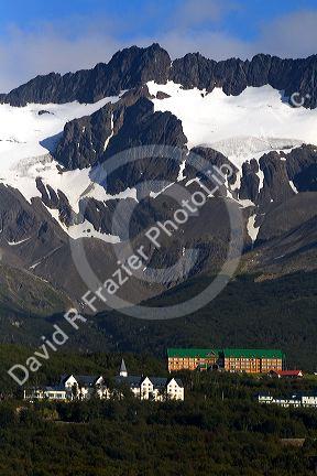 Martial mountain range at Ushuaia, Tierra del Fuego, Argentina.