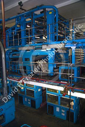 Rotary printing press for the Houston Chronicle in Houston, Texas.