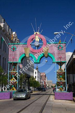 The Strand District in downtown Galveston, Texas.