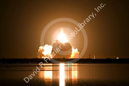 Launch of the Space Shuttle Endeavour for STS-123 mission to the International Space Station. John F. Kennedy Space Center in Cape Canaveral, Florida. March 11, 2008.