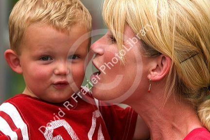 Mother and son in Nampa, Idaho. MR