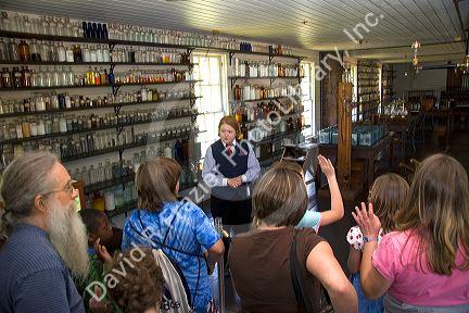 Guided tour of Thomas Edison's Menlo Park laboratory in Greenfield Village at The Henry Ford in Dearborn, Michigan.