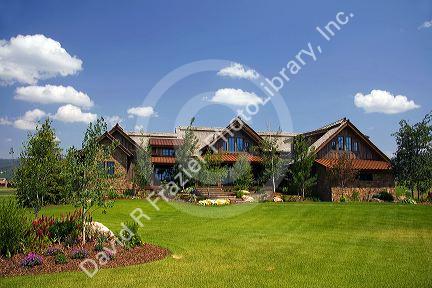 Large home in the Teton Springs resort planned community at Victor, Idaho.