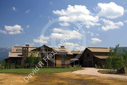 Large home in the Teton Springs resort planned community at Victor, Idaho.