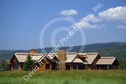 Large home in the Teton Springs resort planned community at Victor, Idaho.
