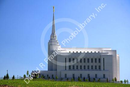The Mormon Temple in Rexburg, Idaho.