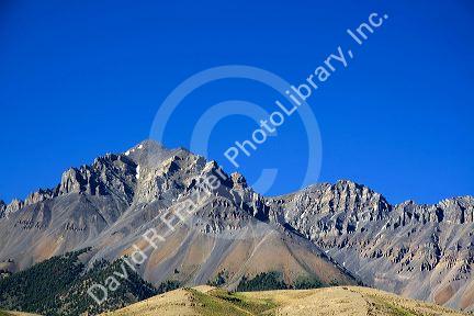 Mountain peaks of the Lost River Range in central Idaho.