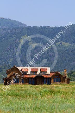 Large home in the Teton Springs resort planned community at Victor, Idaho.