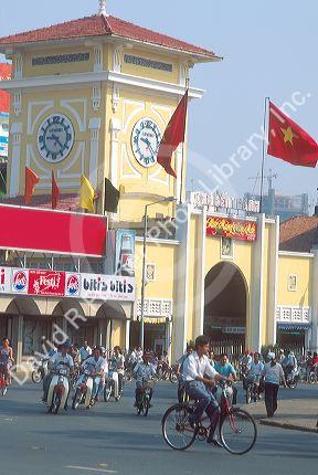 Public market in Ho Chi Minh City, Saigon, Vietnam.
