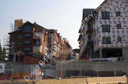 Building construction haulted due to banckruptcy at the Tamarak Resort near Donnelly, Idaho.