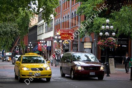 Shopping on Abbott Street in the Gastown area of Vancouver, British Columbia, Canada.