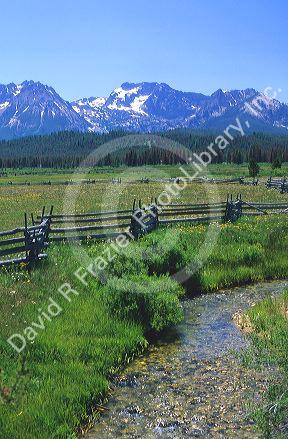 The Sawtooth Mountains near Stanley, Idaho.