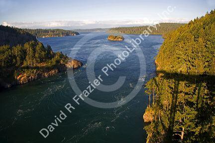 Deception Pass in Island County, Washington.