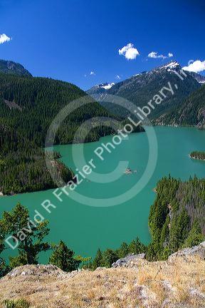 Diablo Lake in the North Cascade Range, Washington.