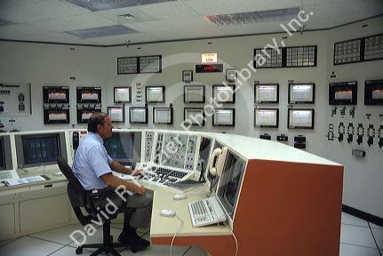 Nuclear reactor control room at the Idaho National Engineering Lab located in the desert between Arco and Idaho Falls, Idaho.