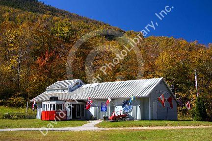 The New England Ski Museum located in the town of Franconia, New Hampshire, USA.