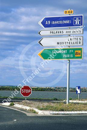 French highway signs.