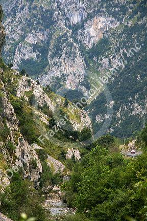 The Picos de Europa near Potes, Liebana, Cantabria, northwestern Spain.