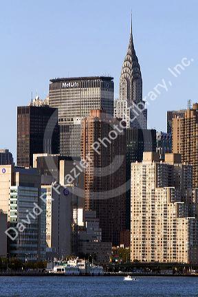 Empire State Building and New York City, New York, USA.