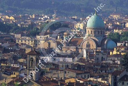 Overall view of Florence, Italy.