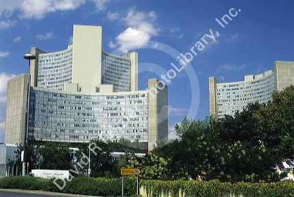 UNO village buildings in Vienna, Austria.