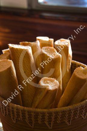 French baguettes for breakfast in Ho Chi Minh City, Vietnam.