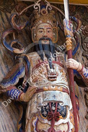 Detail on the Cao Dai Tay Ninh Holy See in Tay Ninh, Vietnam.