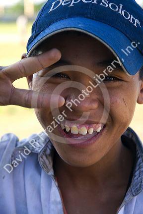 Portrait of a Vietnamese boy in Hoi An, Vietnam.