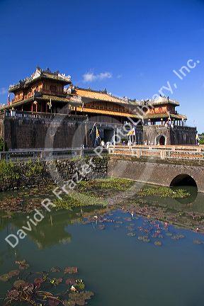 The Ngo Mon Gate at the entrance to the Imperial Citadel of Hue, Vietnam.
