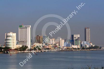 High rise buildings in the port city of Da Nang, Vietnam.