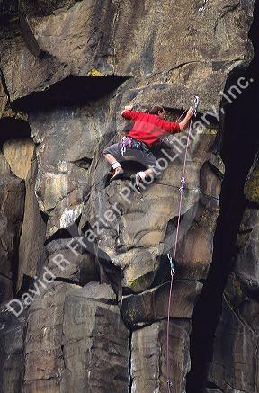 Rock climbing in Idaho.