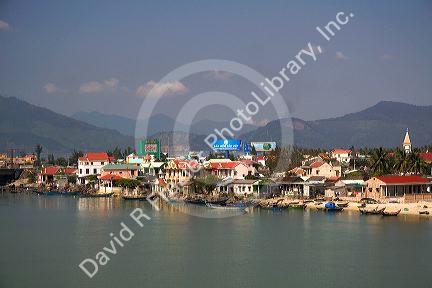 Coastal town of Lang Co in Vietnam.