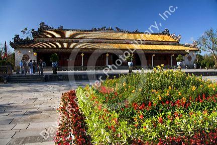 Thai Hoa Temple at the Imperial Citadel of Hue, Vietnam.