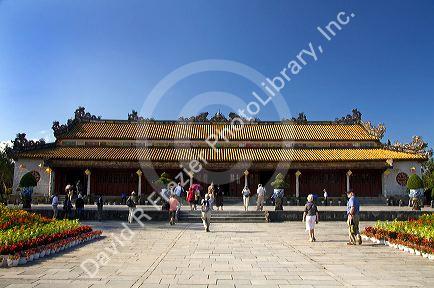 Thai Hoa Temple at the Imperial Citadel of Hue, Vietnam.