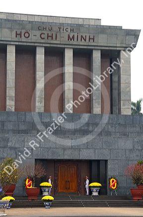 The Ho Chi Minh Mausoleum in Hanoi, Vietnam.