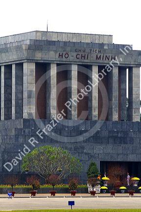 The Ho Chi Minh Mausoleum in Hanoi, Vietnam.