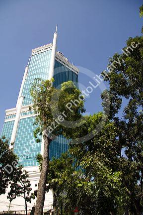 The Saigon Trade Center skyscraper in Ho Chi Minh City, Vietnam.